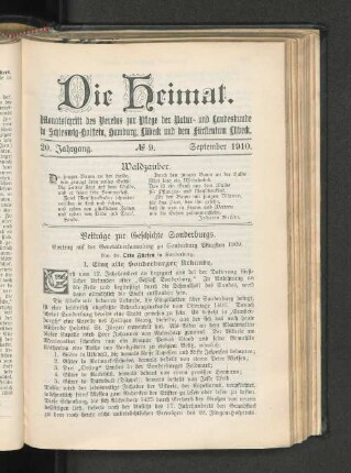 Beiträge zur Geschichte Sonderburgs.