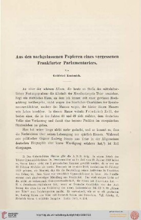 14: Aus den nachgelassenen Papieren eines vergessenen Frankfurter Parlamentariers