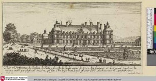 Veüe et Perspectiue du Chasteau de Tanlay
