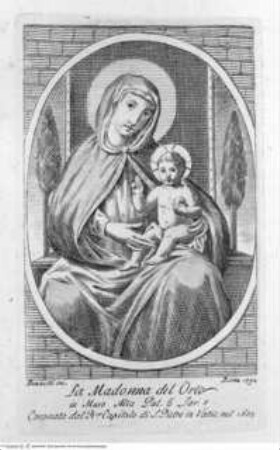 Raccolta delle Immagini della Beatissima Vergine ..., 3. Band, Tafel S. 127: Madonna dell'Orto