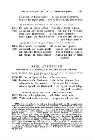 XXVII. Àventiure. Wie Hartmuot Ludewige nante der fürsten zeichen