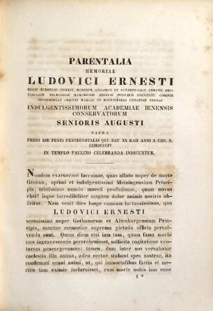 Henr. Car. Abr. Eichstadii Opuscula oratoria : Orationes memoriae elogia, quorum duo ined. Schilleri et Ludenii memoriae dicta