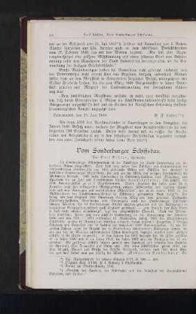 Vom Sonderburger Schiffsbau.