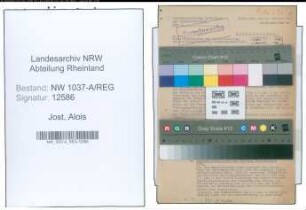 Entnazifizierung Alois Jost , geb. 22.09.1908 (Buergermeister)