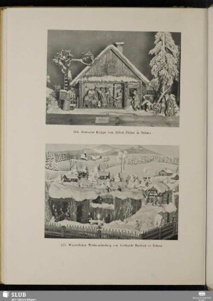 214. Deutsche Krippe von Alfred Ficker in Sehma - 215. Winterlicher Weihnachtsberg von Gerhardt Burkert in Sehma