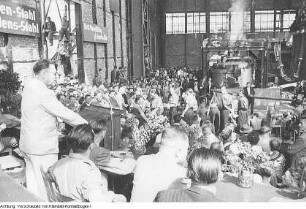 Freital-Döhlen. Edelstahlwerk Döhlen, 1. August 1951
