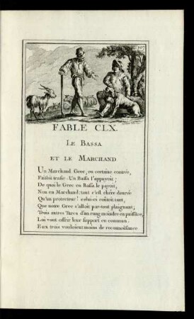 Fable CLX. Le Bassa Et Le Marchand.