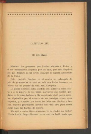 Capítulo XIX - El jefe blanco