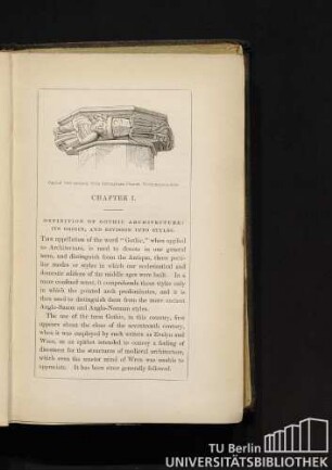 Chapter I. Definition of Gothic architecture: Its origin, and division into styles