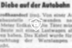 Diebe auf der Autobahn
