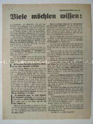 Propagandaflugblatt der Deutschen Erneuerungs-Gemeinde