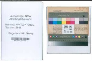 Entnazifizierung Georg Klingenschmidt , geb. 20.12.1901 (Buchdrucker)