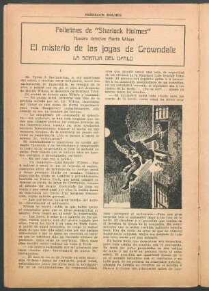 Folletines de "Sherlock Holmes" - Nuestro detective Martín Wilson - El misterio de las joyas de Crowndale : La sortija del opalo