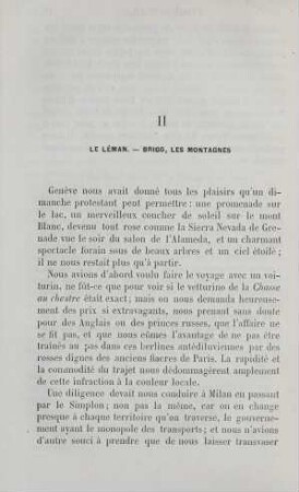 II Le Léman. - Brigg, les montagnes