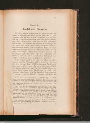 Kapitel III: Handel und Gewerbe