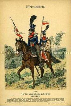 Uniformdarstellung, Gemeine der Leib-Ulanen-Eskadron, Königreich Preußen, 1809/1810.