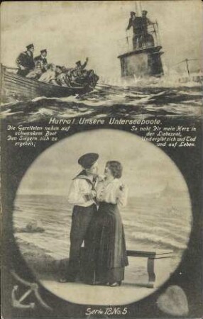 Hurra! Unsere Unterseeboote - Die Geretteten nahen [...]