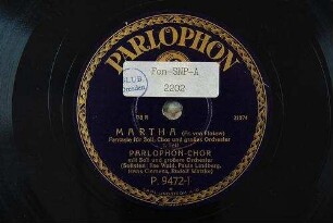 Martha : Fantasie für Soli, Chor und großes Orchester; I. Teil / Fr. von Flotow