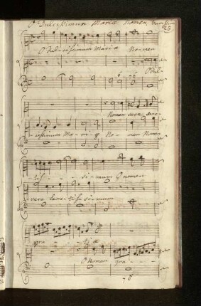 O Dulcissimum Mariae Nomen. Carissimi