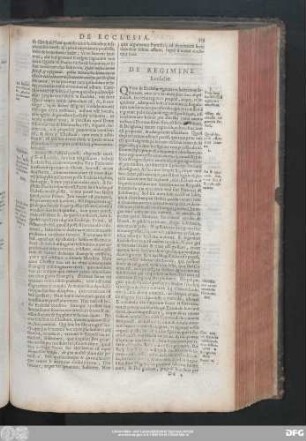 De Regimine Ecclesiae.