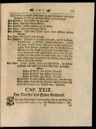 Cap. XXIX. Der Diebstal des Silber-Geschirrs
