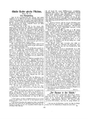 Gleiche Rechte gleiche Pflichten : (vergl. Nr. 33) ; eine Richtigstellung