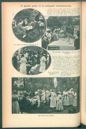 El garden-party en la embajada norteamericana