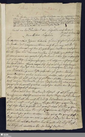 Nr.9. Schulz, Friedrich an Kotzebue, August v., 25.07.1791