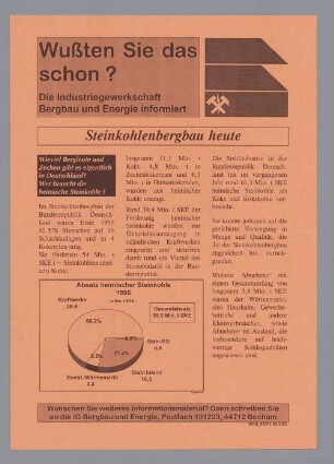 "Steinkohlenbergbau heute"