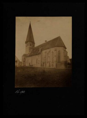 692, Plieningen, St. Martinskirche: Totalansicht.