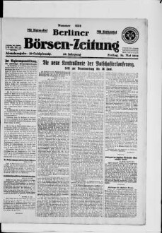 Berliner Börsen-Zeitung, Abendausgabe