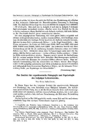 Das Institut für experimentelle Pädagogik und Psychologie des Leipziger Lehrervereins