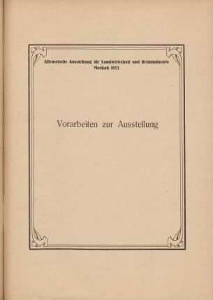 Vorarbeiten zur Ausstellung