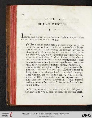 Caput VIII: De Linguae Influxu