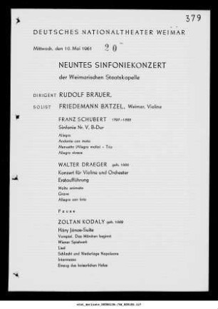 Neuntes Sinfoniekonzert