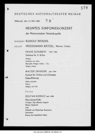 Neuntes Sinfoniekonzert