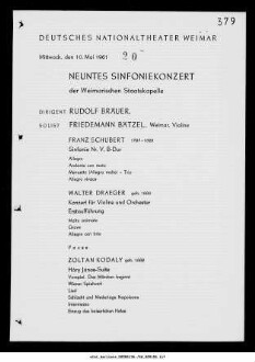 Neuntes Sinfoniekonzert