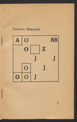 Gesetztes Bildgedicht