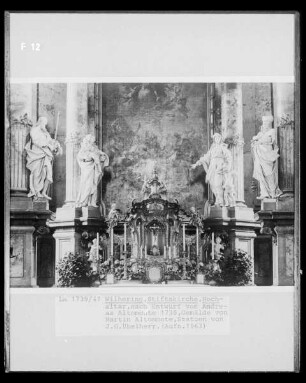 Hochaltar, Die Aufnahme Mariens in den Himmel