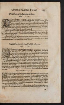 Von Sanct Johannes treüblin Cap. CLVII.