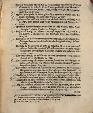 Designatio exercitationum acad. quas diversis temporibus edidit Ch. G. Schwarz