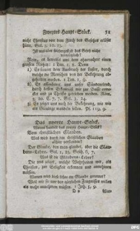 Das zweyte Haupt-Stück.