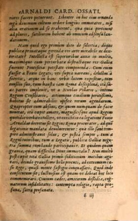 Lettres de l'illustrissime et reverendissime Cardinal d'Ossat, évêsque de Bayeux au Roy Henry le Grand et à Monsieur de Villeroy : depuis l'année MDXCIV iusques à l'année MDCIIII