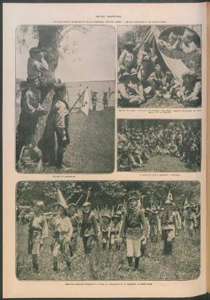 Los boy-scouts argentinos de la compañia "Buenos Aires". - En el campamento de Punta Chica [Fotografías]