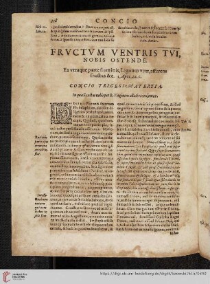 Fructum Ventris Tui. Concino Trigesimatertia