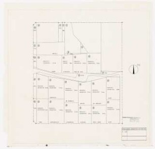 Gärten M. Schulz, D. Rosenthal, G. Kretschmer, Göttingen-Nikolausberg: Lageplan der Grundstücke 1:500