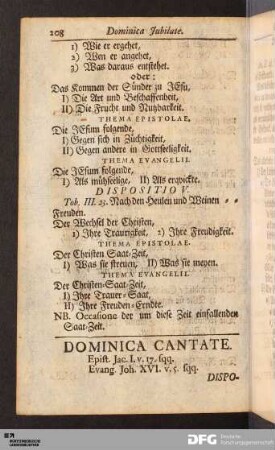 Dominica Cantate.