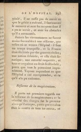 293-308, Réforme de la magistrature.