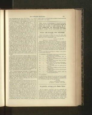 Pour Les Écoles Des Colonies.