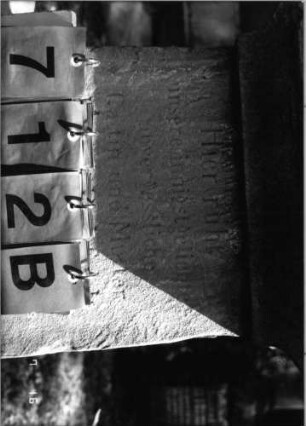 Grabstein 712 [Hahn S. 172 Grab-Nr. 1085]: Grabstein 712B [Hahn S. 172 Grab-Nr. 1085]